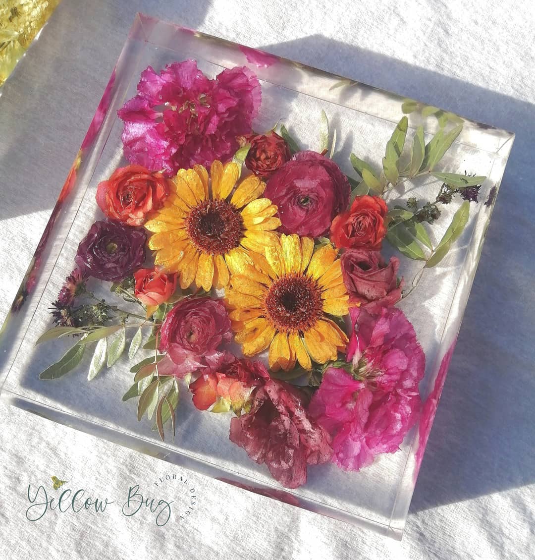 20cm Floral Art Block
