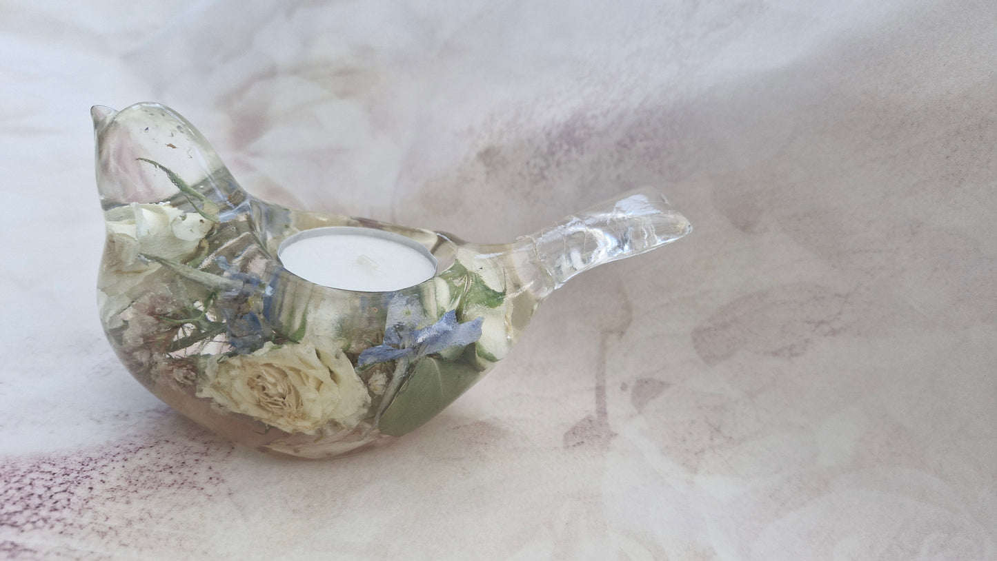 Resin Large Bird Tealight